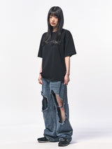 C Wear オーバーサイズTシャツ BLACK