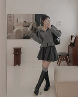 Wool Kara Knit Zip-up