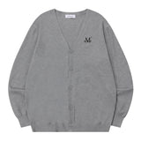 ALEG V-NECK KNIT CARDIGAN UNISEX (2Color)