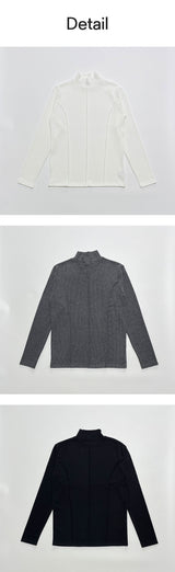 [F/W] カッティングマッスルフィットハーフポロTシャツ(3color)