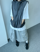 ビッグカーゴバミューダスウェットパンツ🤍🩶🖤💚🤎 - 5 カラーズ