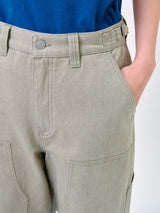 WASHED STITCH CARPENTER PANTS_Light Grey