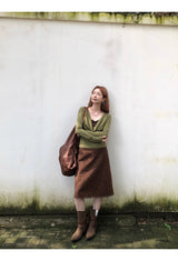 Olive Tree インナーツーピースロングスリーブTシャツ