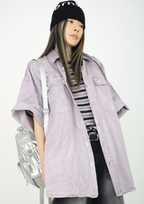 (UNISEX)ラベンダーブリーズボックスシャツ(4colors)