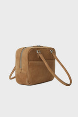ブローチバッグ SUEDE CARAMEL
