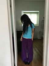Ritz Wood String Color Nylon Pants