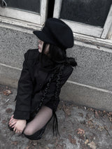 soft knit beret cap (2color)