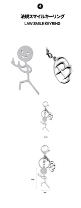 Law smile keyring-silver