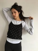 Liège button boat neck t-shirt (3color)