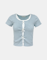 ベリーレースリボンTシャツ