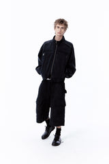 VINTAGE OVER SWEAT SHORTS (BLACK)