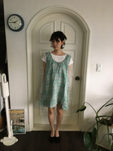 Houndstooth check midi dress (2color)