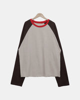 Seg Contrast Raglan Long-Sleeve T-Shirt