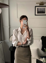 Lavin H-line Slit Long Skirt / 4 colors