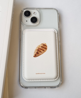 chicken breast MagSafe leather card wallet 