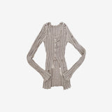 Swanne Damage Cardigan + Cropped Sleeveless Set