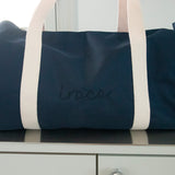 logo duffle bag_navy