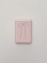 [MADE]  Twinkle ribbon magsafe card wallet(ver.1)_PINK
