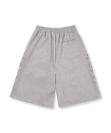 Stud Needle Walk Bermuda Sweat Pants - Gray