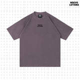 グラシアアニマルズミネラルパープルデニムウォッシュドヘビーウエイトTシャツ（King Penguin）