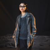 デニムセミオーバーシングルジャケット