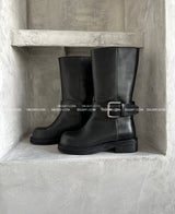 バックル4 cm ミドルブーツ
