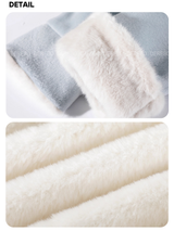 Cloud muffler toggle mink long coat