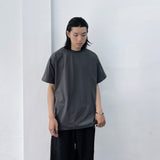 Cool-toned Structured Crewneck