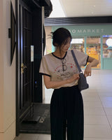 Trow printed short-sleeved T-shirt