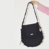 Venti Oversized Ruffle Cross Bag