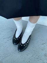 stud soft flat shoes