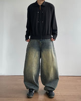 Pove Curved Denim Pants