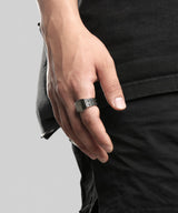 NR-304 Square Stud Signet Ring