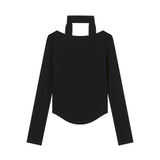 J'adore Plein スカーフTシャツ (ブラック)