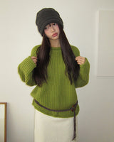Daran Alpaca Round-Neck wool Long-Sleeve Knit