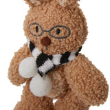 NERD WITTY BUNNY KEYRING [BEIGE]