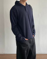 Polz Rib Henley Hoodie