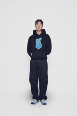 24FW レトロラビットフーディー ブラック