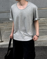 Erne Crop Over U Neck Short Sleeve Tee