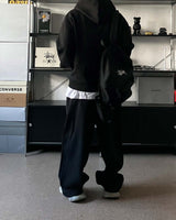 CN leopard patch training pants