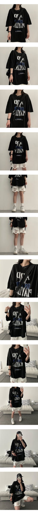 Bei Damage Half-Length Pants