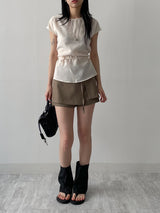 [2way] French Twill Nylon Handbag L