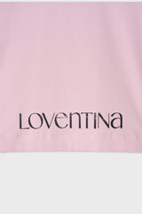 マルチプリンティングTシャツ_ピンク