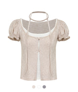 Dalen Layered Puff Cardigan Set