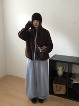 ディカンフリースバックポケットバンディングワイドパンツ