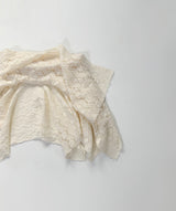 Maron lace unbal skirt (ivory)