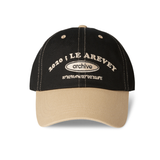 LE AREVEY アーカイブボールキャップ ブラック/ベージュ