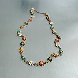 Vintage Daisy Pendant Necklace