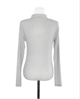 conte tone wool button collar top