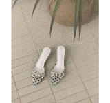 POLKA DOT STRAP SANDALS (2COLORS!)